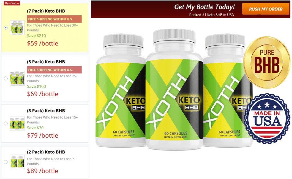 Pricing details for Keto BHB supplement