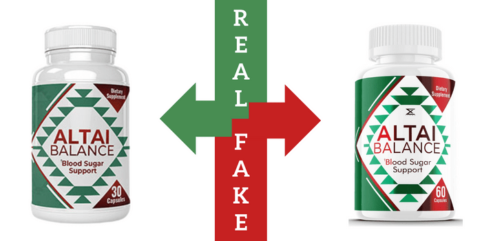 Altai Balance Scam Check - Real vs Fake bottle on Amazon