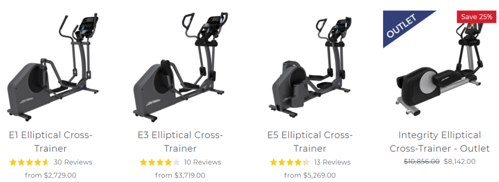 life fitness ellipticals