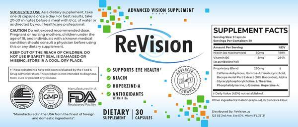 Revision Eye Care Ingredients