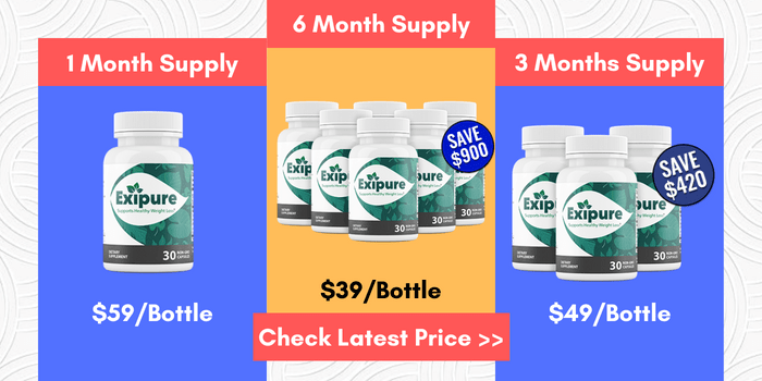 Exipure pricing details and discount offers