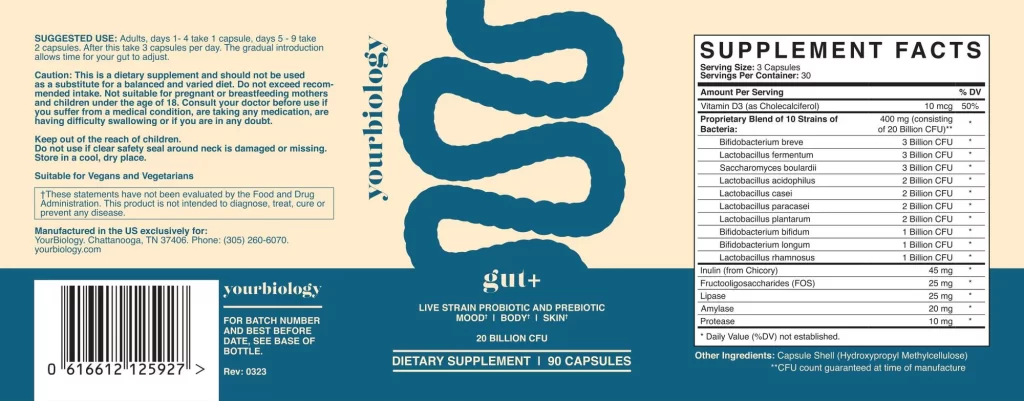 probiology gut ingredients