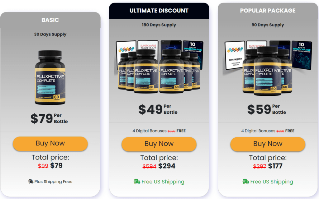 fluxactive complete official pricing