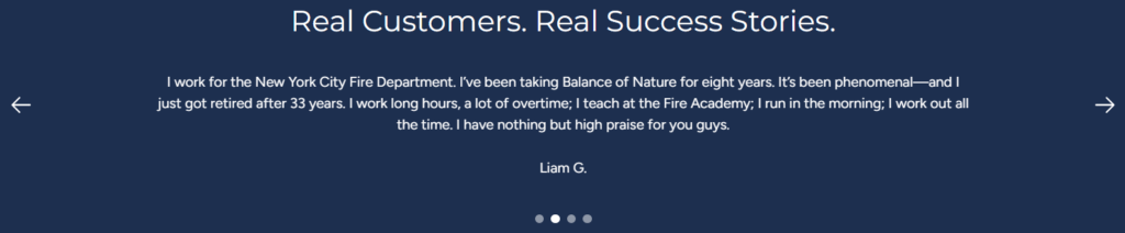 balance of nature customer reviews