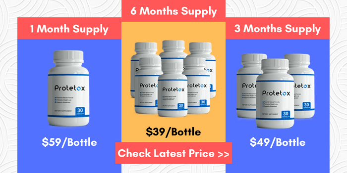 Protetox pricing details and discount offers