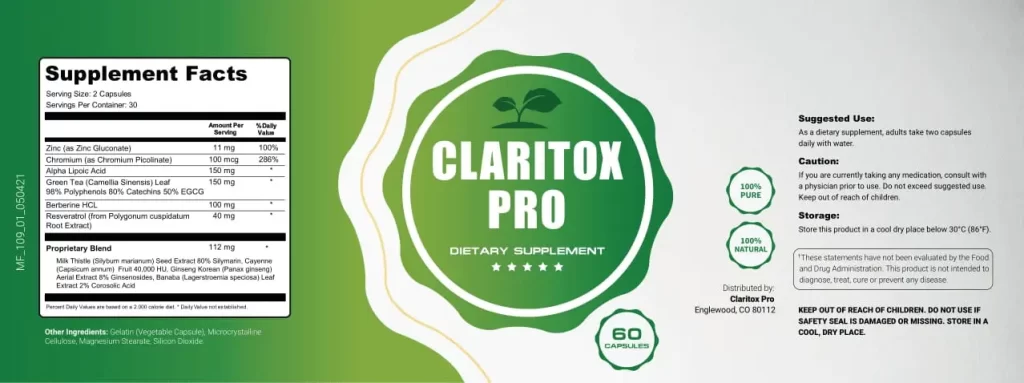 claritox pro ingredients