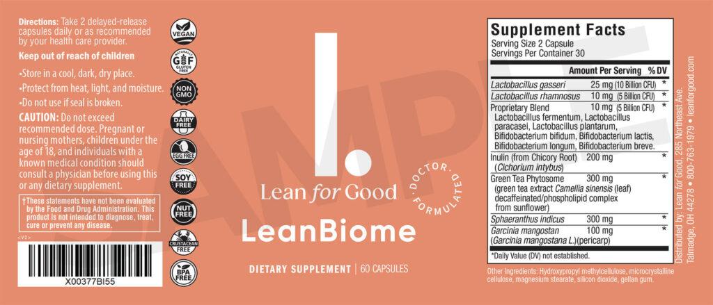 leanbiome ingredients