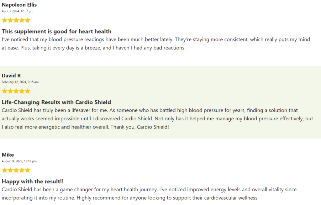 cardio shield reviews: what real customers are saying