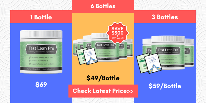 Fast lean pro pricing details