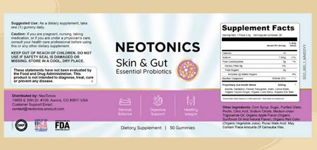 neotonics ingredients