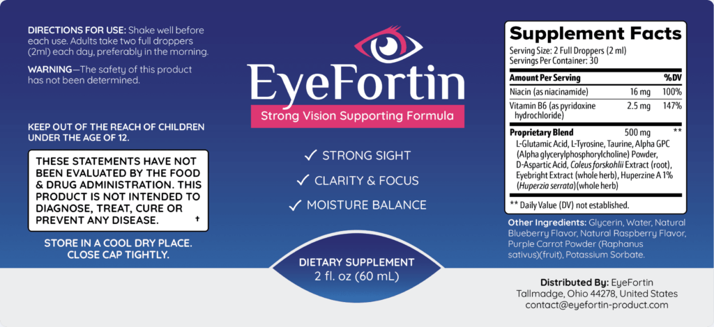 eyefortin ingredients