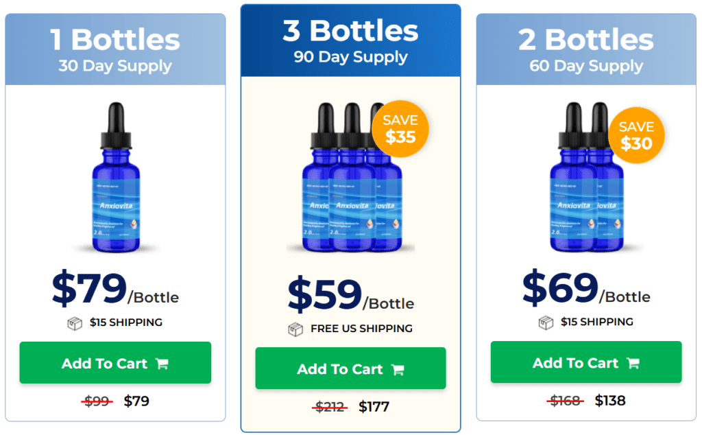 anxiovita pricing reviews