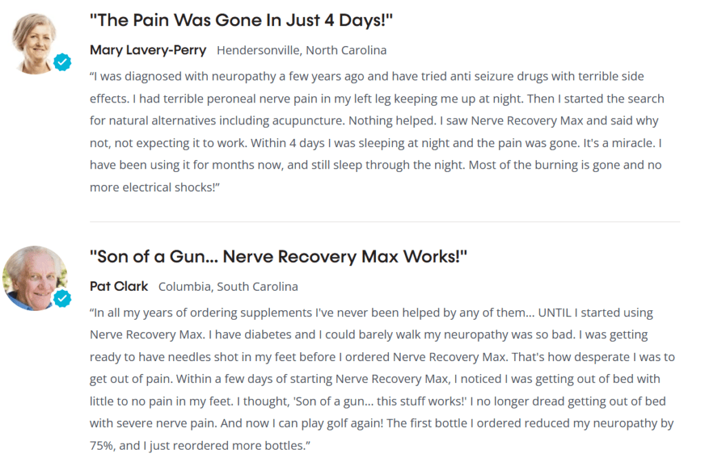 nerve recovery max reviews from customers