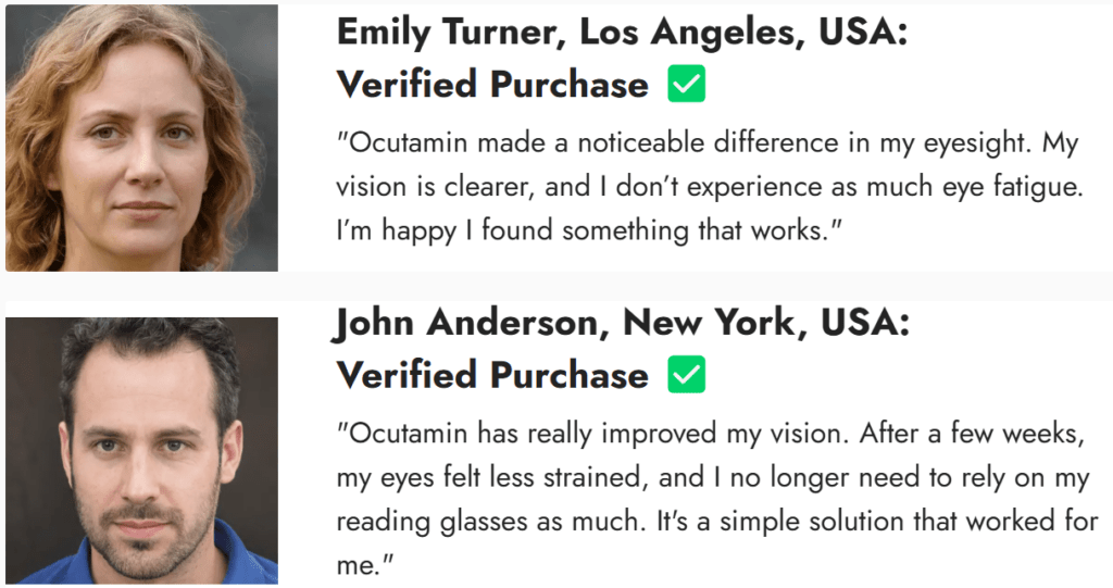 ocutamin reviews from customers