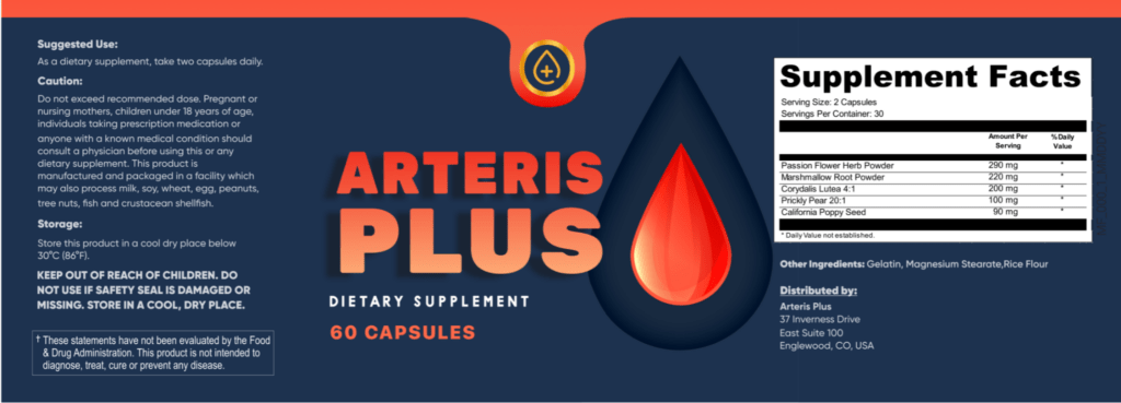 arteris plus ingredients