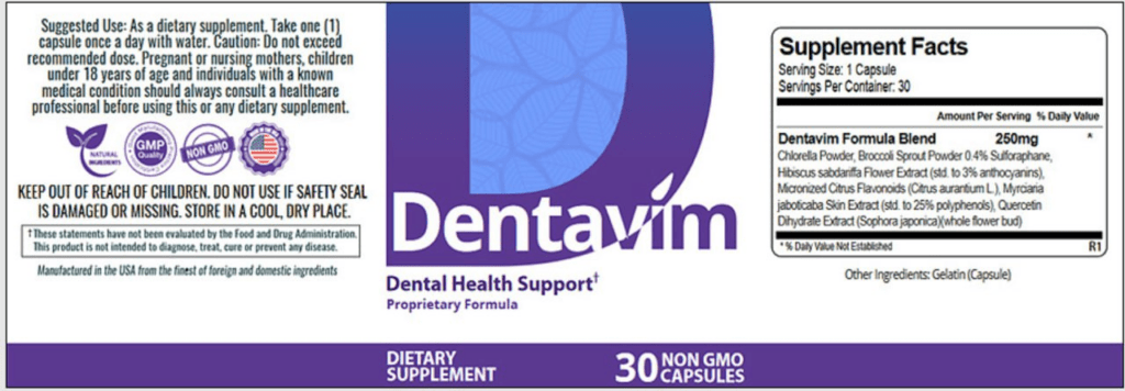 dentavim ingredients