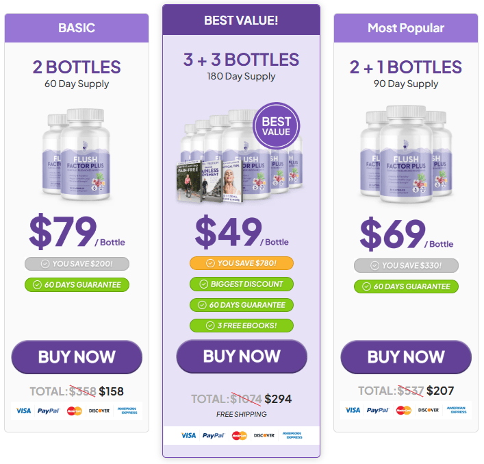 flush factor plus price