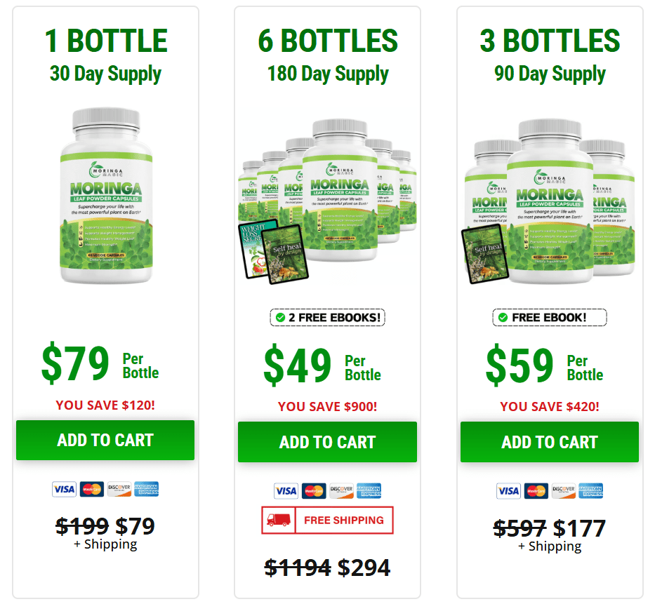 moringa magic pricing