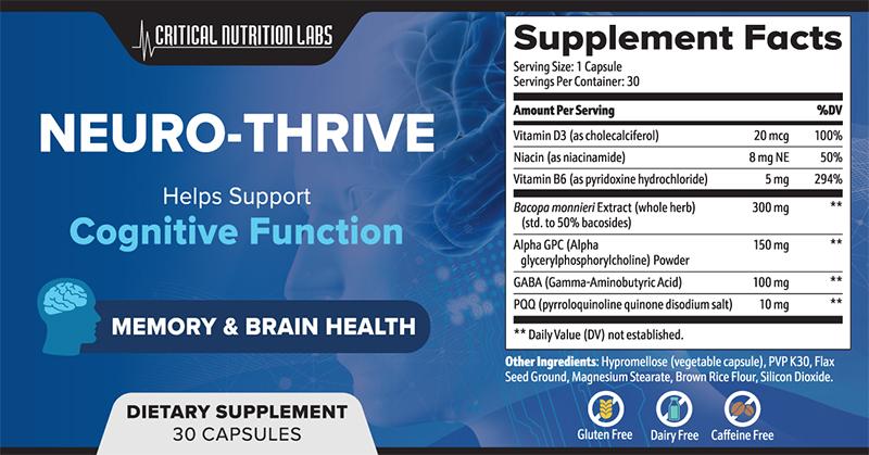 neuro-thrive reviews: what ingredients are used