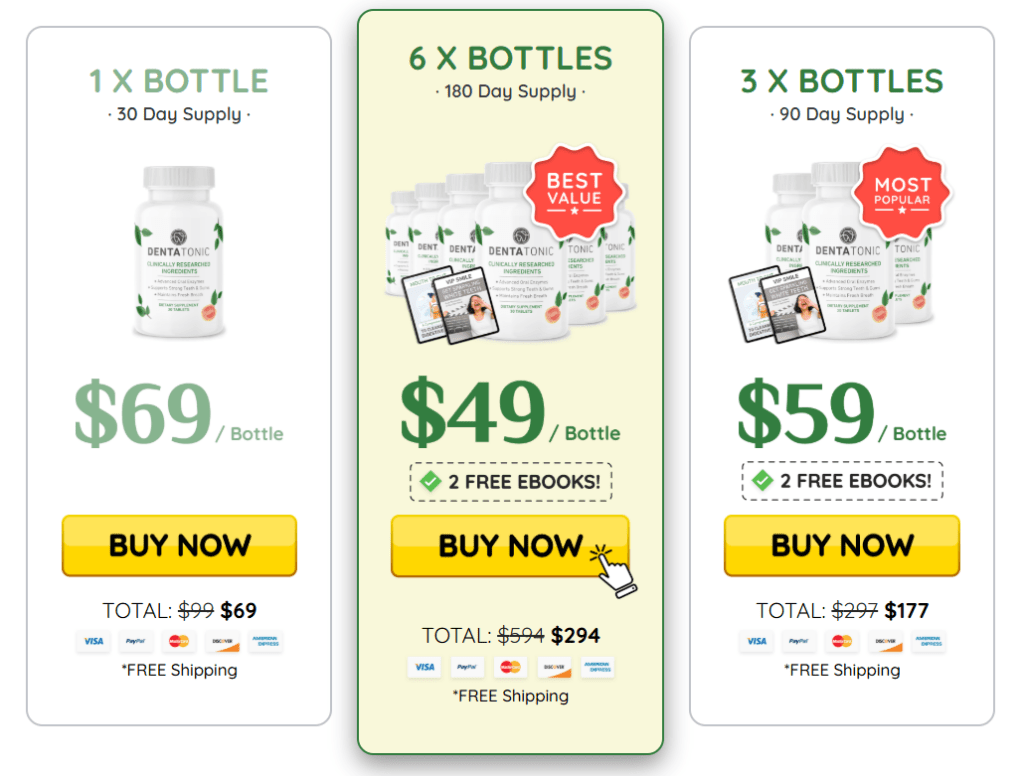 dentatonic official pricing