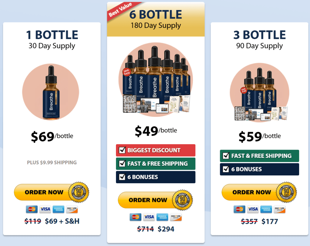 breathe official price