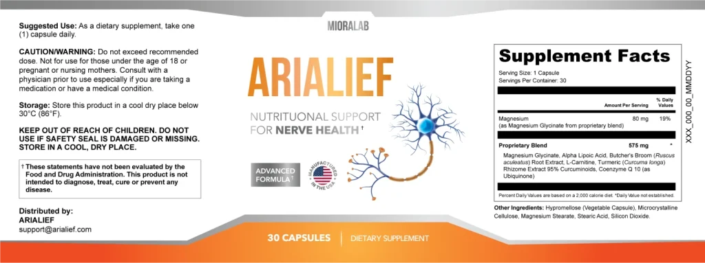 arialief ingredients