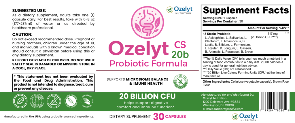 ozelyt cs 20b ingredients