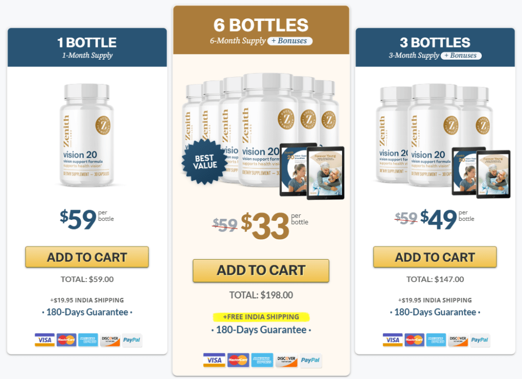 vision 20 official price