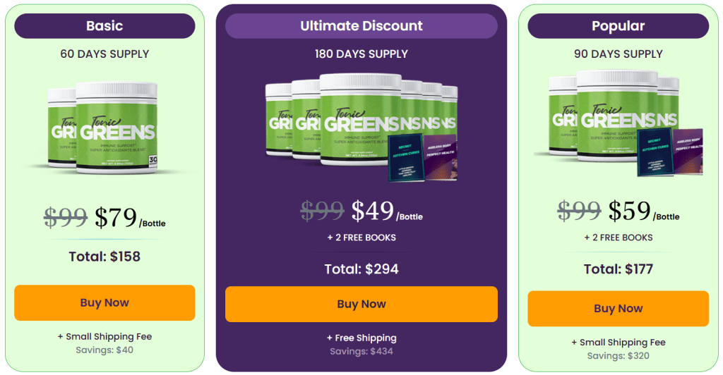 tonic greens price