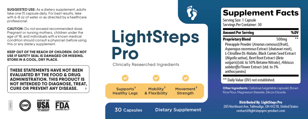 lightsteps pro ingredients