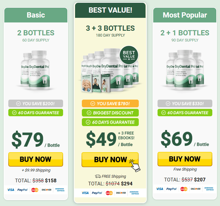 oxydental pro price