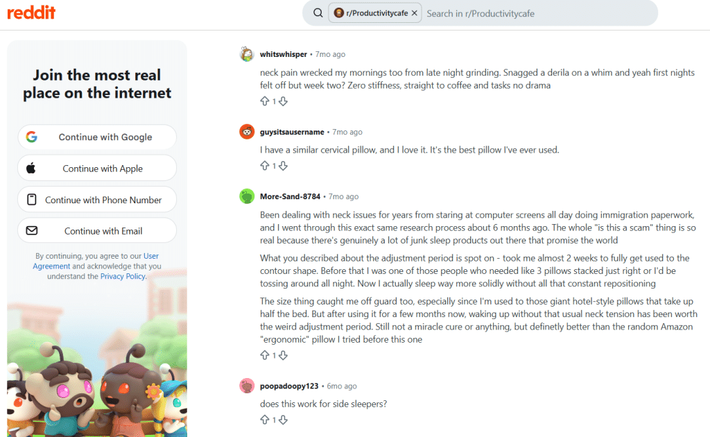 derila ergo reddit discussion